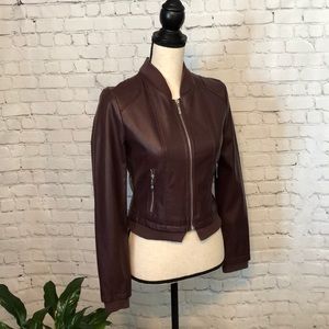 Leather **Faux** Jacket